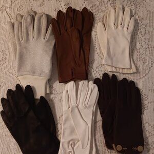 Set of 6 Vintage Women's Lightweight Gloves